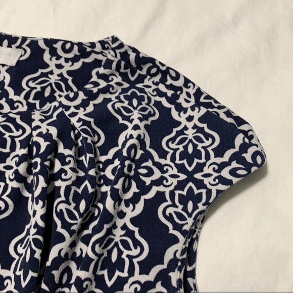 Charter Club  Petite Navy & White Dress w/Belt - Picture 9 of 13